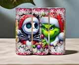 Simply Everyday Products Holiday Cartoon Tumbler, 20oz Festive Design