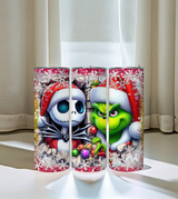 Simply Everyday Products Holiday Cartoon Tumbler, 20oz Festive Design