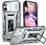 Simply Everyday Products iPhone 13 Case – Shockproof, Magnetic Stand, Camera Protection, Grey