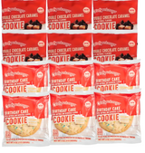 Otis 4oz Cookies Variety Pack – 12 Pack (6 Double Chocolate Caramel & 6 Birthday Cake) – Gourmet Soft-Baked Cookies