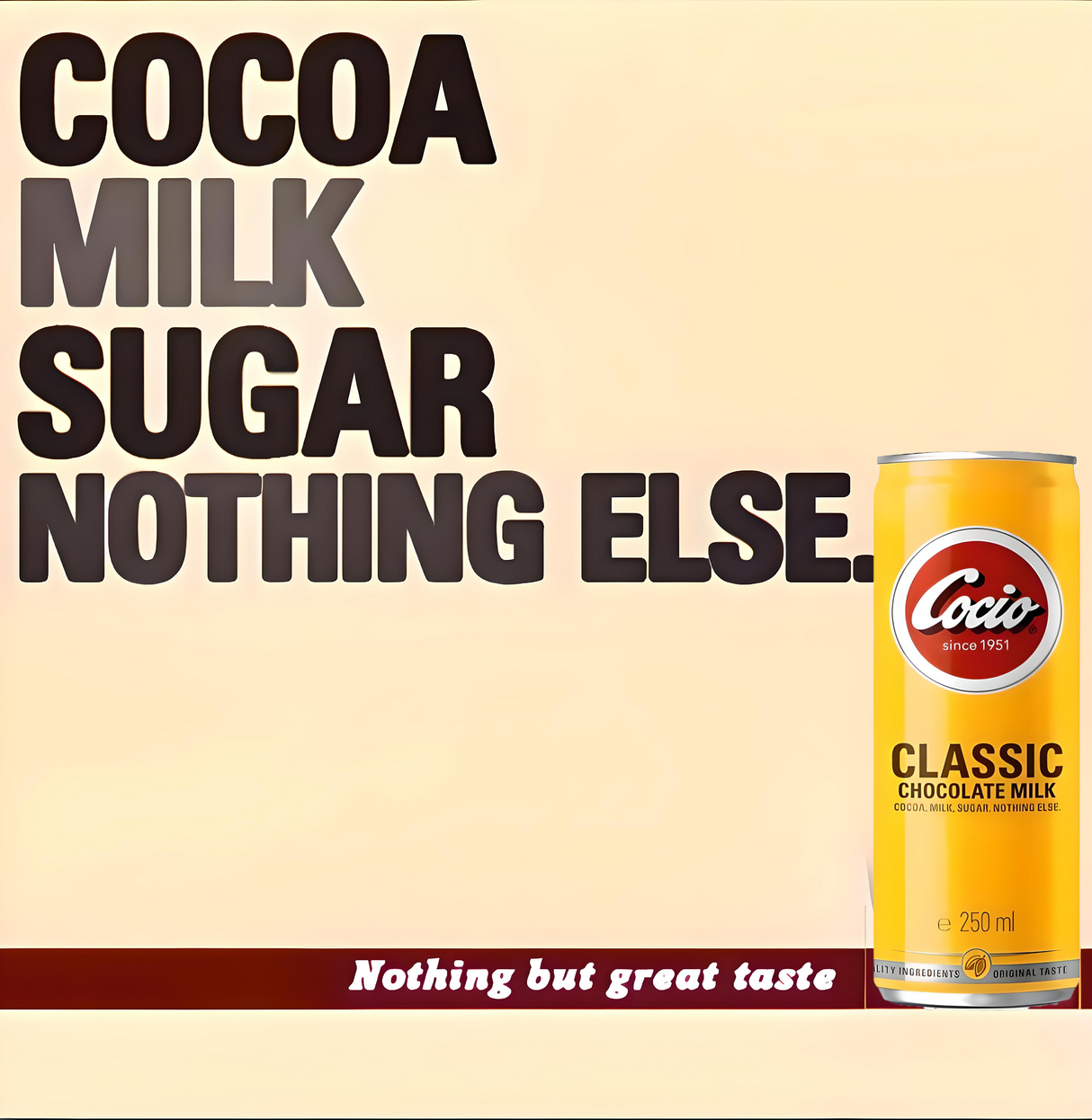 Cocio Classic Chocolate Milk - 4 Pack - Creamy & Rich Real Cocoa Drink, 250ml Bottles