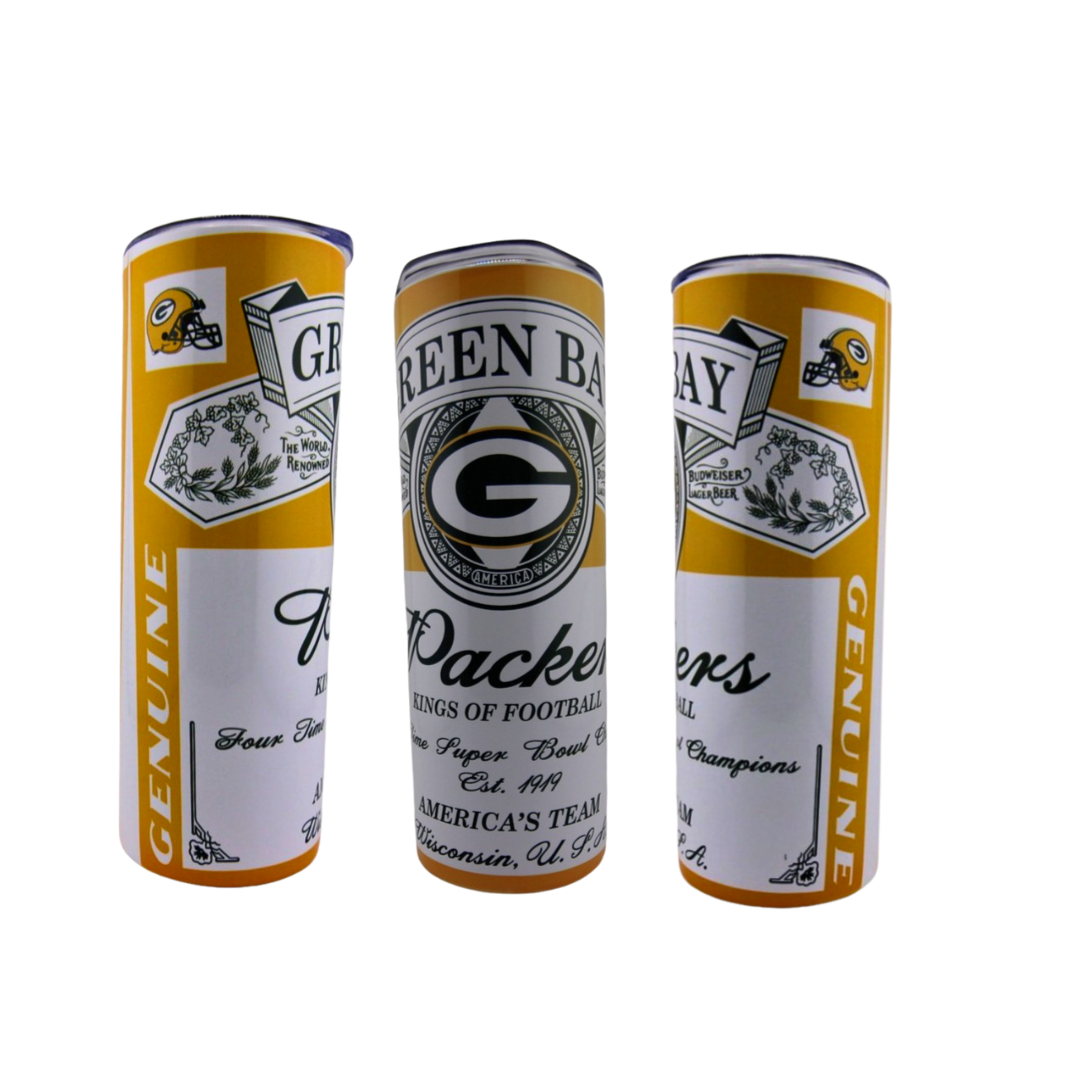 Simply Everyday Product Football Fan Tumbler, 20oz, Packers