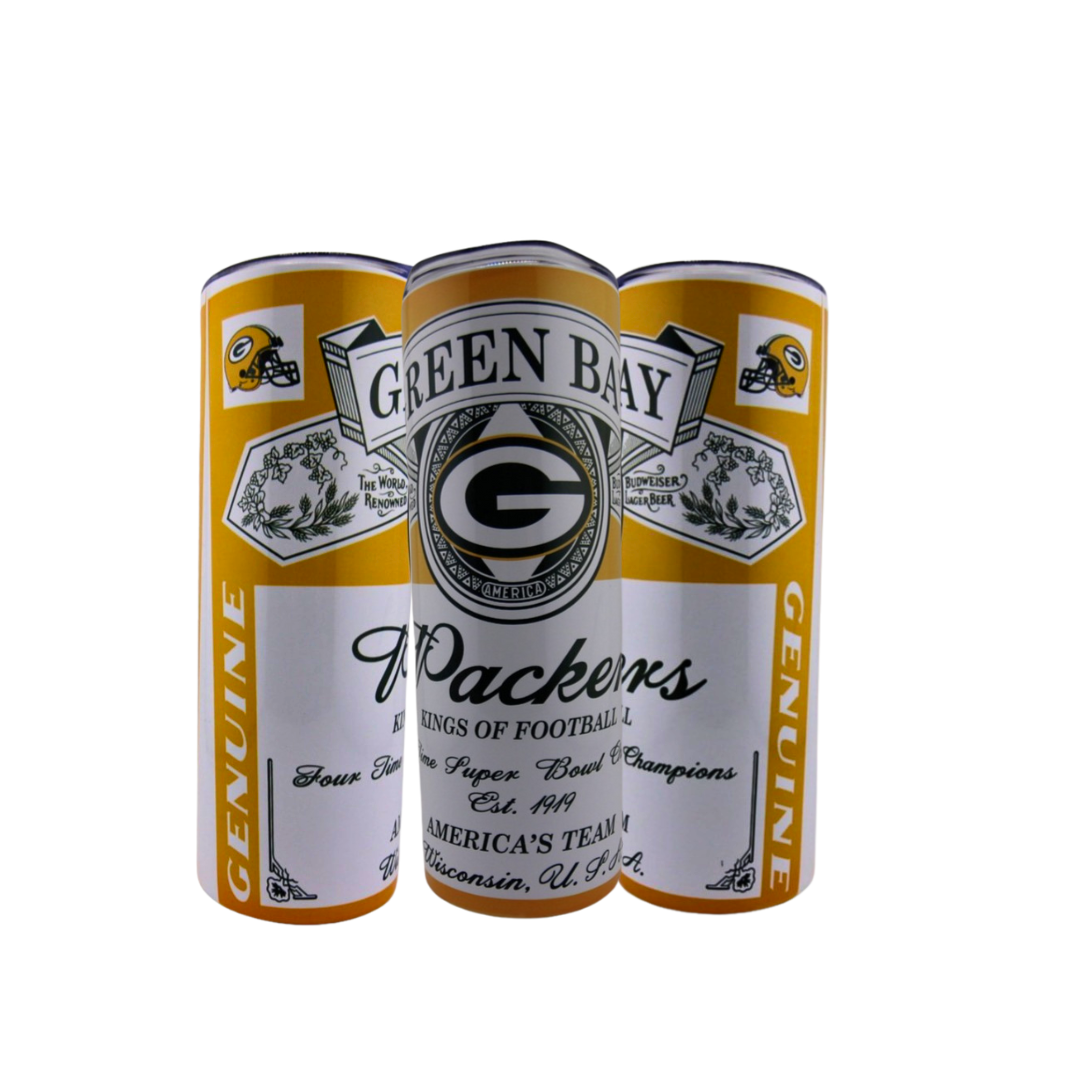 Simply Everyday Product Football Fan Tumbler, 20oz, Packers