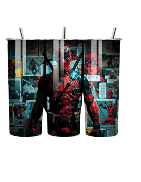 Deadpool 20oz Cup with Straw. - Simply Everyday Products