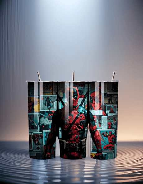 Deadpool 20oz Cup with Straw. - Simply Everyday Products