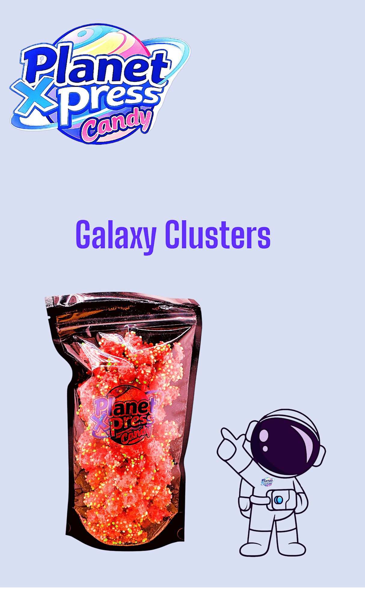 Planet Xpress Candy Freeze Dried Cosmic Galaxy Clusters - Simply Everyday Products