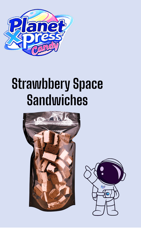 Planet Xpress Candy Freeze Dried Space Strawberry Sandwiches - Simply Everyday Products