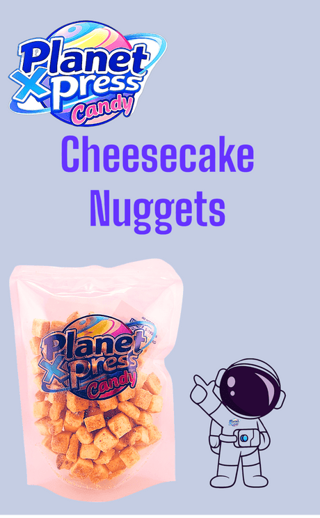 Planet Xpress Freeze Dried Candy Astro Cheesecake Nuggets – Crunchy, Creamy Cheesecake Bites with Intense Flavor - Simply Everyday Products