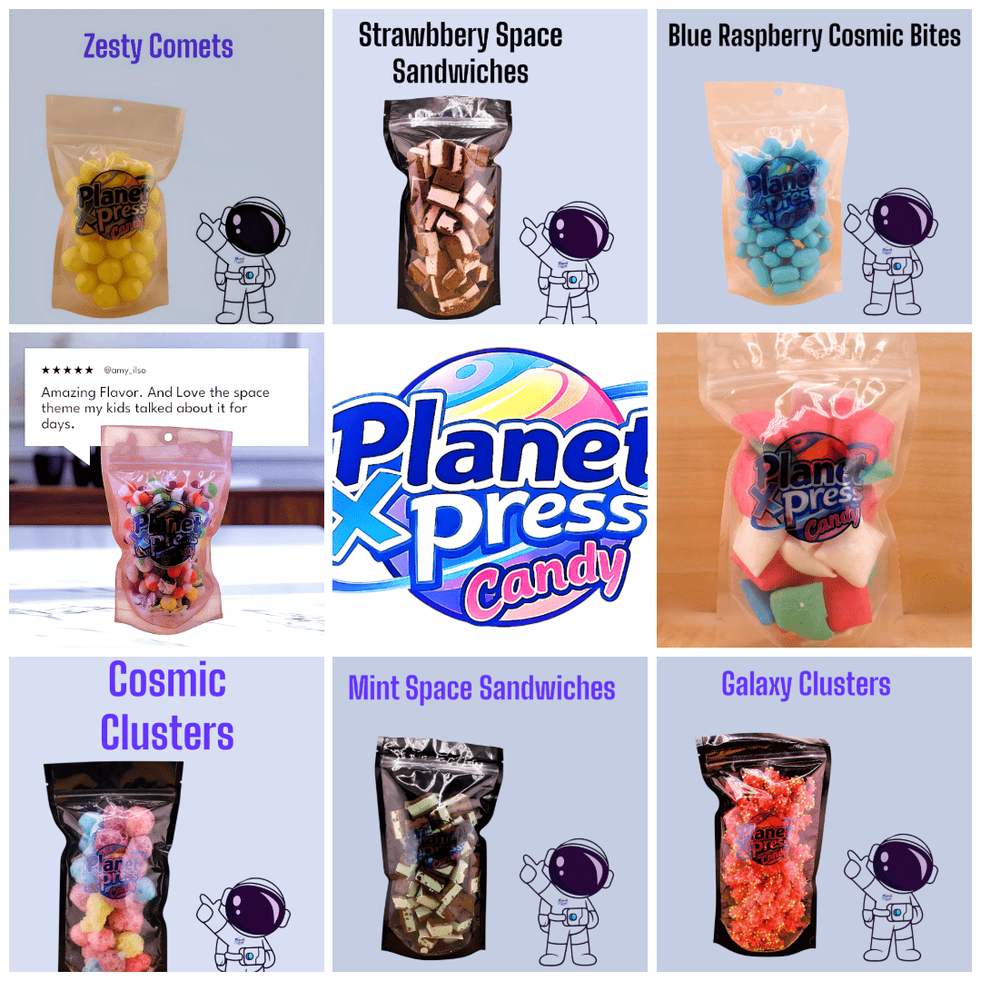 Planet Xpress Freeze Dried Grape Bites - Simply Everyday Products