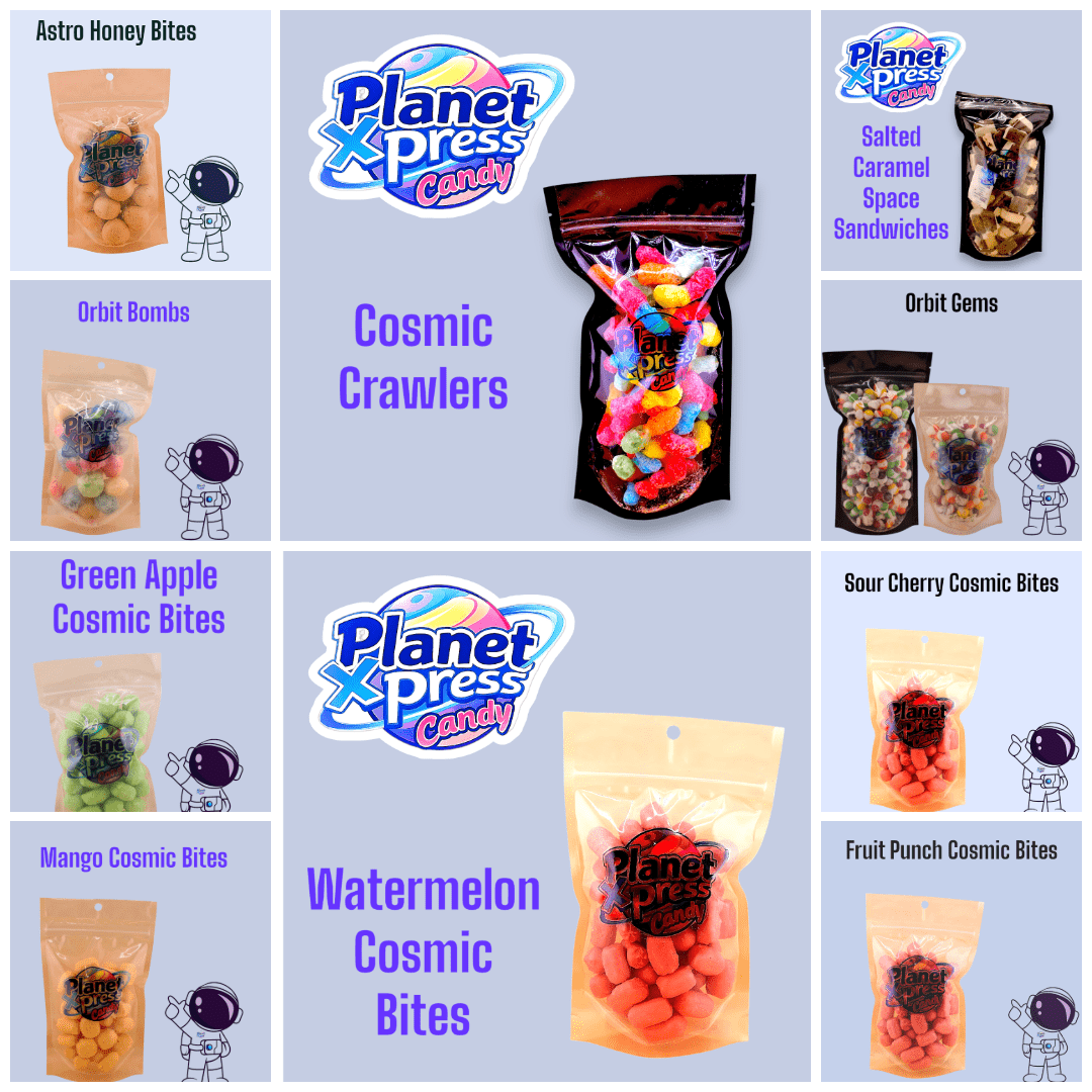 Planet Xpress Freeze Dried Grape Bites - Simply Everyday Products