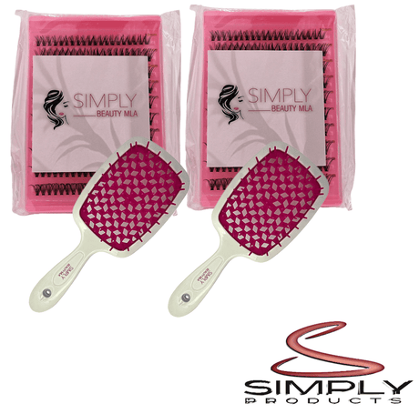 Simply Everyday Products 2 Lashes and 2 Detangler Combs. - Simply Everyday Products