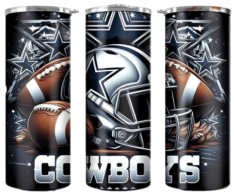 Simply Everyday Products Football Fan Tumbler, 20oz Star Team Design - Simply Everyday Products