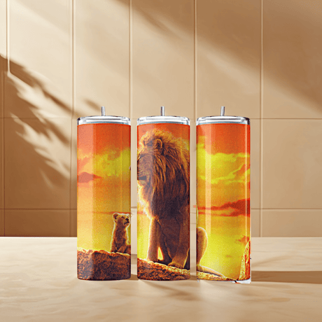 Simply Everyday Products Majestic Lion Tumbler, 20oz Nature Design - Simply Everyday Products