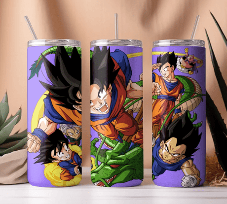 Simply Everyday Products Tumbler - 20oz Anime - Inspired Dragon Adventure Design Stainless Steel Cup - Simply Everyday Products