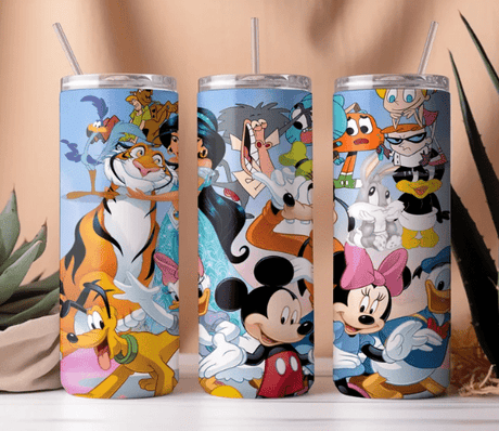 Simply Everyday Products Tumbler - 20oz Insulated Stainless Steel Tumbler with Animated Character Design - Simply Everyday Products