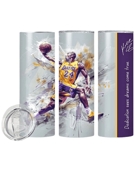 Simply Everyday Products Tumbler - 20oz Kobe Bryant Inspirational Design Stainless Steel Cup - Simply Everyday Products