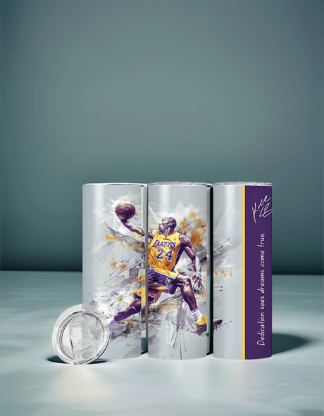 Simply Everyday Products Tumbler - 20oz Kobe Bryant Inspirational Design Stainless Steel Cup - Simply Everyday Products