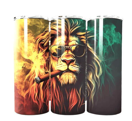 Simply Everyday Products Tumbler - Lion with Sunglasses 20oz Stainless Steel Insulated Cup - Simply Everyday Products