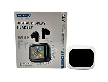 Simply Everyday Products Wireless Earbuds - Digital Display White Case - Simply Everyday Products